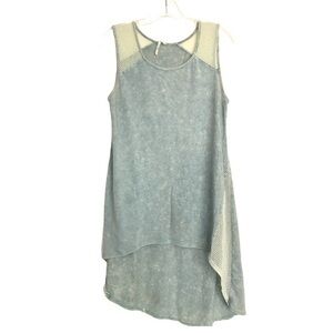 Cemi Ceri Mini Dress Washed Light Blue Size S/M
